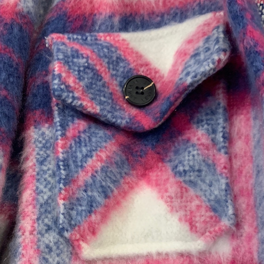 Plaid Button-Up Shacket - Picture 2 of 5